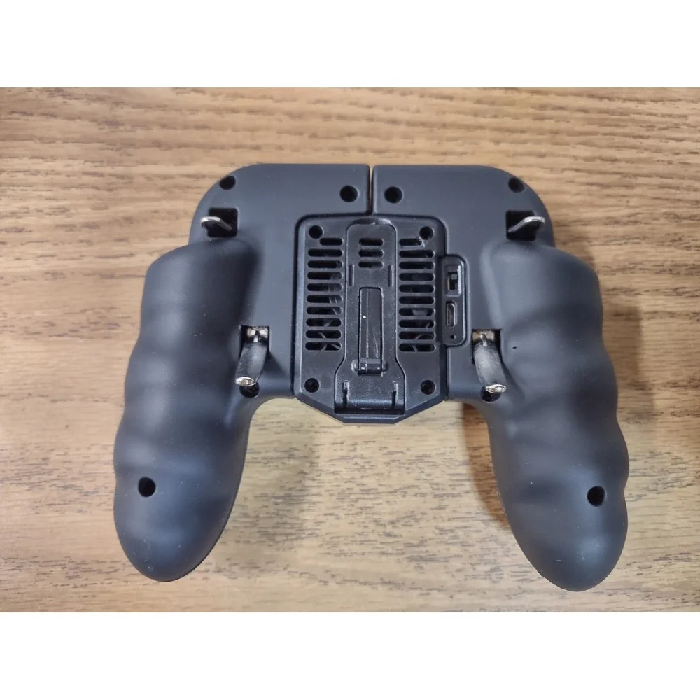 Mobile Gaming Controller Grip with Cooling Fan and 4 Triggers Black Smartphone